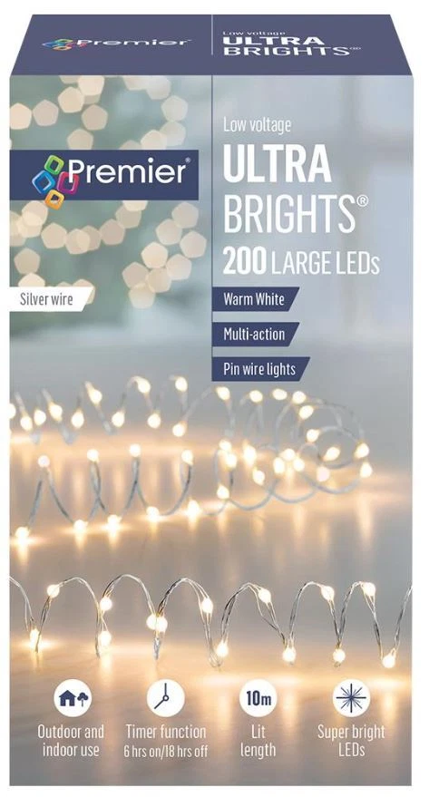 200 led warm white timer lights deals