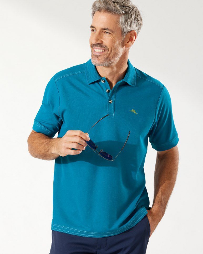 Поло Tommy Bahama T220856 Islandzone Emfielder Polo Myka Синее Средний размер 16990₽