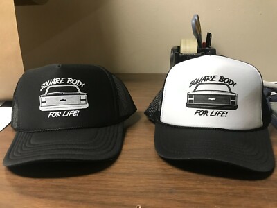 CHEVY SQUARE BODY for Life trucker CAP hat pick up truck punk metal country rock