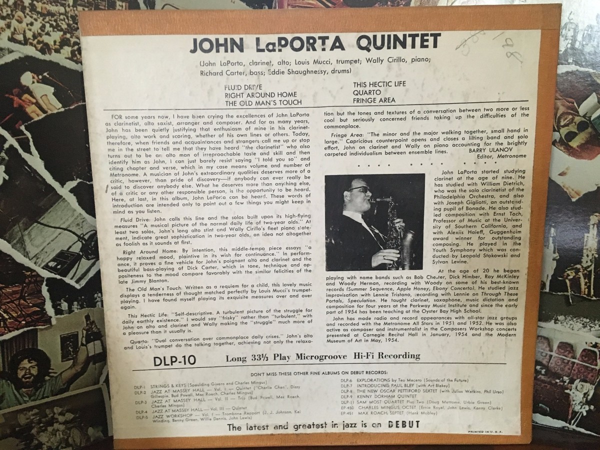 JOHN LaPORTA - Quintet ~ DEBUT 10