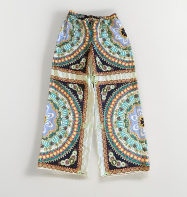 Zara Pants Womens Floral Wide-Leg Palazzo Bloggers Fave Boho