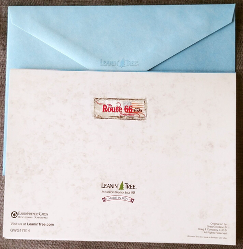 Route 66 "Repairs Needed", (1) Leanin Tree Get Well Card, New With (1) Envelope - Picture 6 of 6