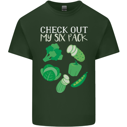 Vegan Six Pack Vegetarian Vegetables Mens Cotton T-Shirt Tee Top - Picture 7 of 17