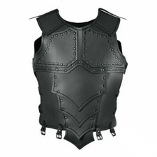 Medieval Leather Armor Leather Vest Breastplate Reenactment Costume SCA LARP