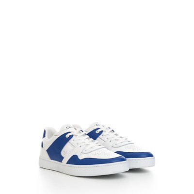 CELINE 790$ CT-04 Low Lace-up Sneaker In Optic White & Blue