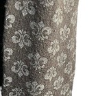 Fleur De Lis Rectangle Scarf Unisex Gray Fringe Embroidered Casual Winter Frayed — photo 6