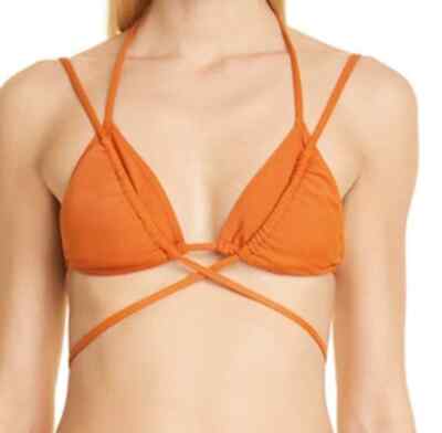 WOW! New Tags Monse brand rust string bikini top small $290