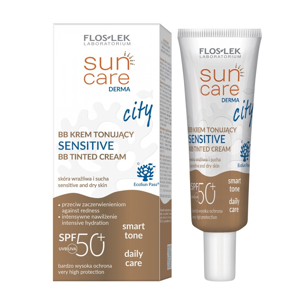 5905043022529 Солнцезащитный крем Derma City BB tonujcy SPF50 для чувствительной кожи 30 мл Флослек 4490₽