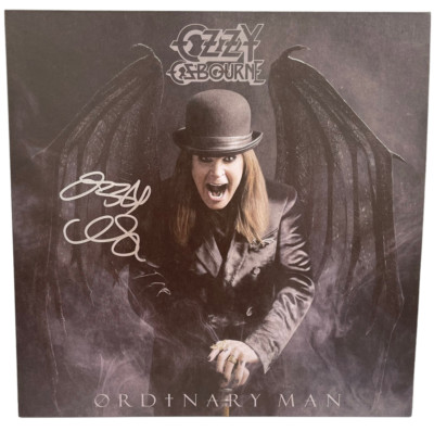 OZZY OSBOURNE ORDINARY MAN SIGNED VINYL ALBUM AUTOGRAPH BECKETT