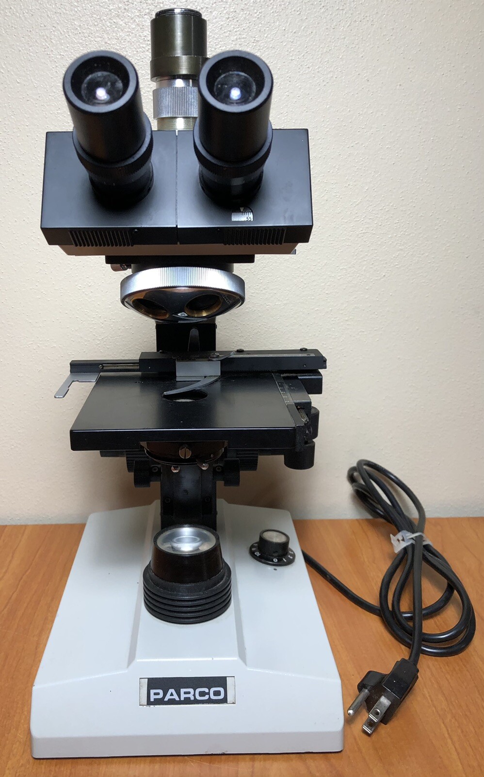 PARCO Microscope Body, Eyepieces, etc., No Objectives For Parts Only eBay
