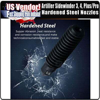 Artillery  Sidewinder  SW-X3 Nozzles, Sidewinder SW-X4 Hardened Steel Nozzles