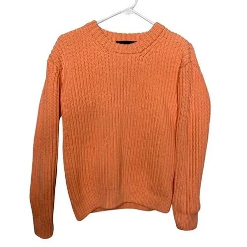 Designers Remix Charlotte Eskildsen Carola Chunky Knit Orange Sweater Sz S