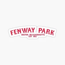Fenway, Boston Red Sox, Vinyl 3" Die Cut Sticker
