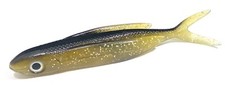 Swept Wing Flying Fish Trolling Lure Bait 8.5" Black/Clear Color 5 Pk