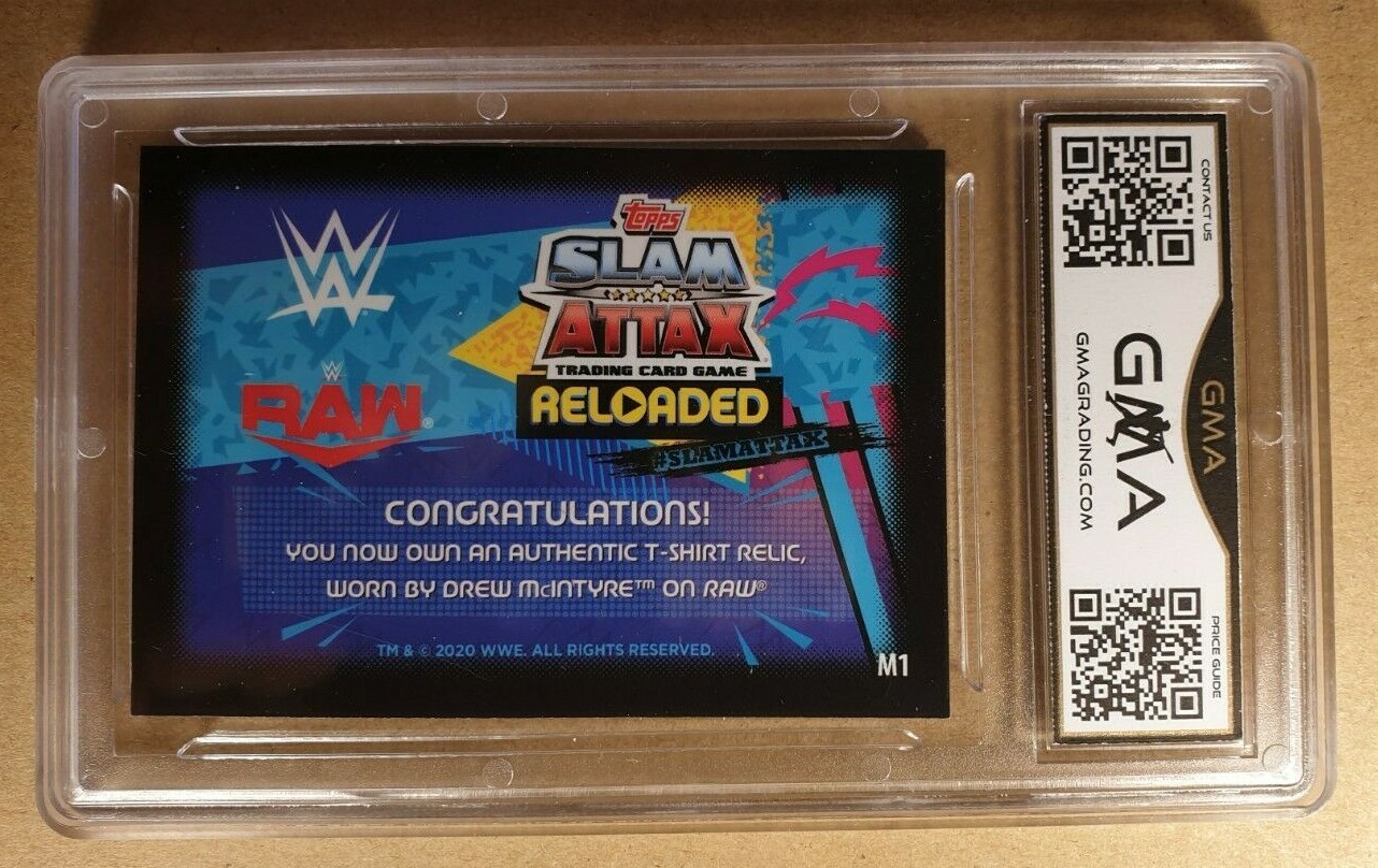 2020 Topps WWE Slam Attax Reloaded Drew McIntyre #M1 - Picture 6 of 6