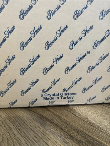 Princess House Heritage Handout Crystal Cooler Glasses 6144 NEW