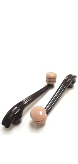 Ford Deluxe 1938 coche marrón y marfil bielas ventana par manijas modelo 81A Foto 2 de 3