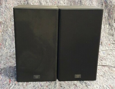 PAIRE DE HAUT-PARLEURS Hifi vintage SHARP CP-150 (BK) étagère noire 20 W GC EUR 46,18 - FR