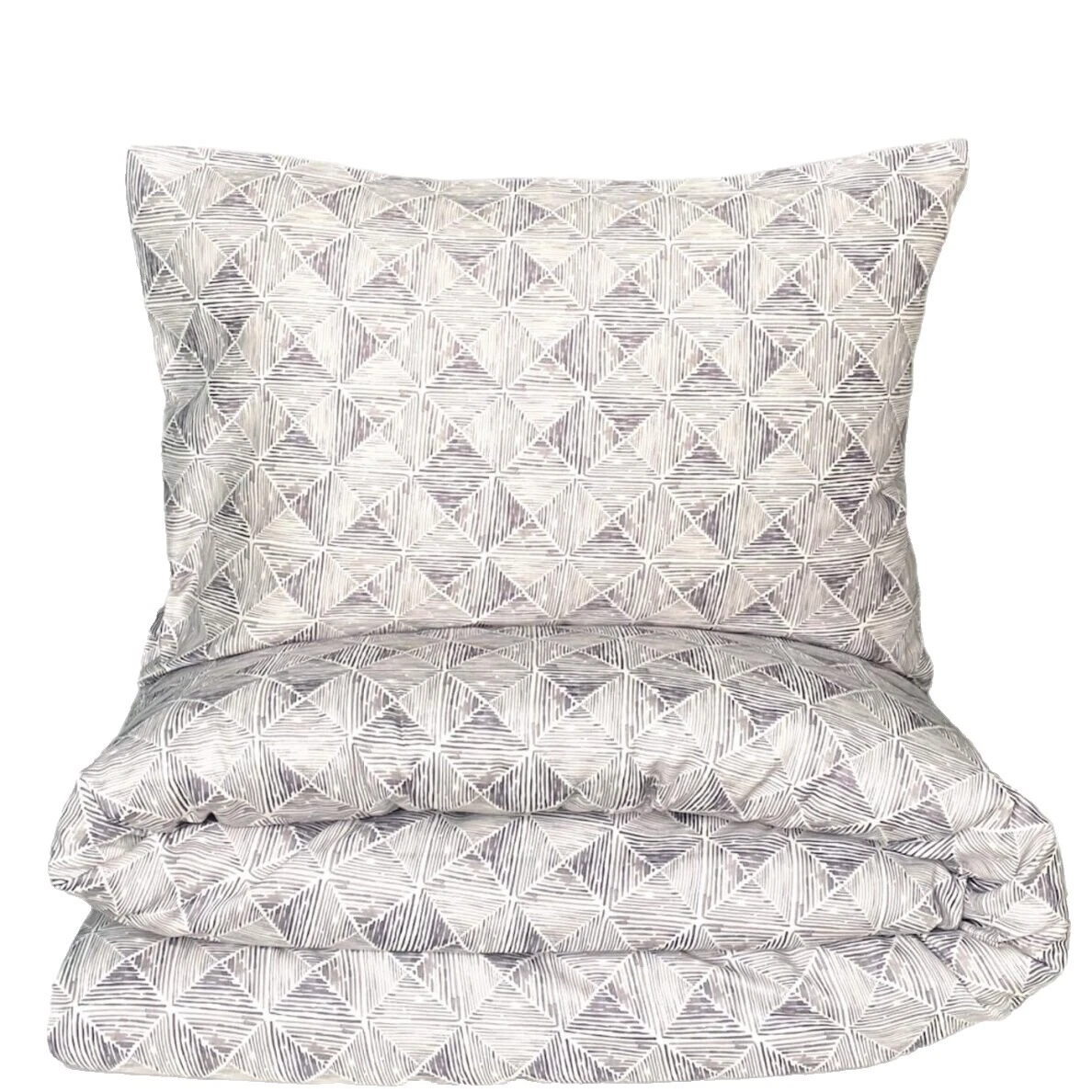 Cotton Sateen Black Geometric Duvet Covers & Bedding Sets