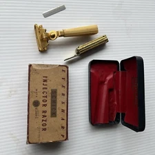 Vintage Schick Eversharp Injector Razor Hard Case Box