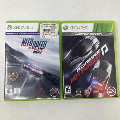 Need for Speed: Rivals and Need for Speed: Hot Pursuit Xbox 360 game bundle