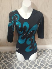 Alpha Factor Competition Leotard Rhinestones - ASM Adult Small