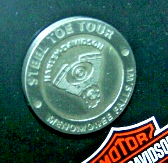 NEW Harley-Davidson Factory Steel Toe Tour Pin Button Menomonee Falls, WI