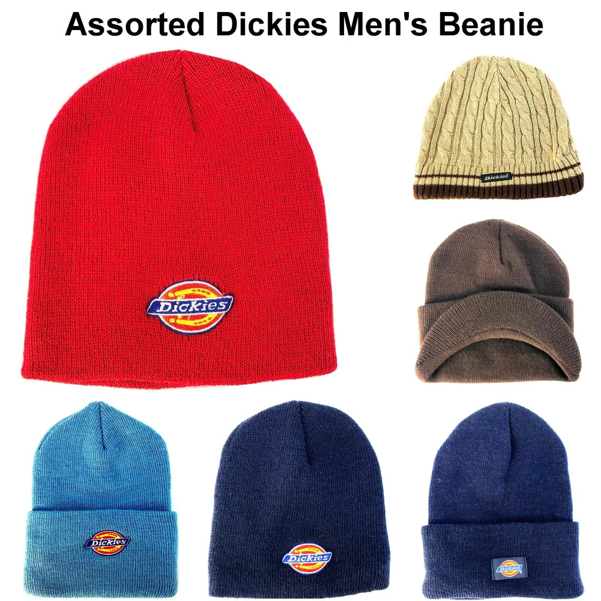 Vintage Dickies Beanies Knitted Skull Ski Caps With Out Visor eBay