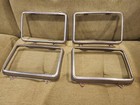 <!--F#f_0-->1985-1989 Lincoln Town Car Headlight Bucket & Retainer Ring Bezel Set Of 4 OEM<!--F/-->