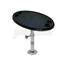 Bootstisch mit Tischplatte u. Alu Tischfuß Tisch für Boot Caravan Wohnwobil