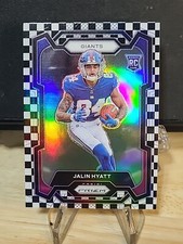 2023 PANINI Prizm Jalin Hyatt BLACK & WHITE CHECKERBOARD PRIZM RC Rookie #378 SP