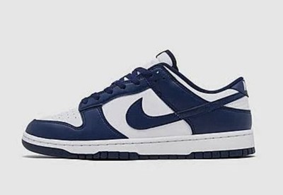 Nike Dunk Low Midnight Navy White Men s Casual Sneakers Shoes Size7 8 9 9.5 10