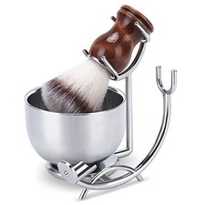 Straight Razor stand With Perfect double layer Shaving stand - Bowl - Brush