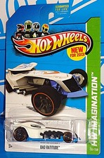 Hot Wheels New For 2013 HW Street Pests #55 Bad Ratitude White w/ PR5s