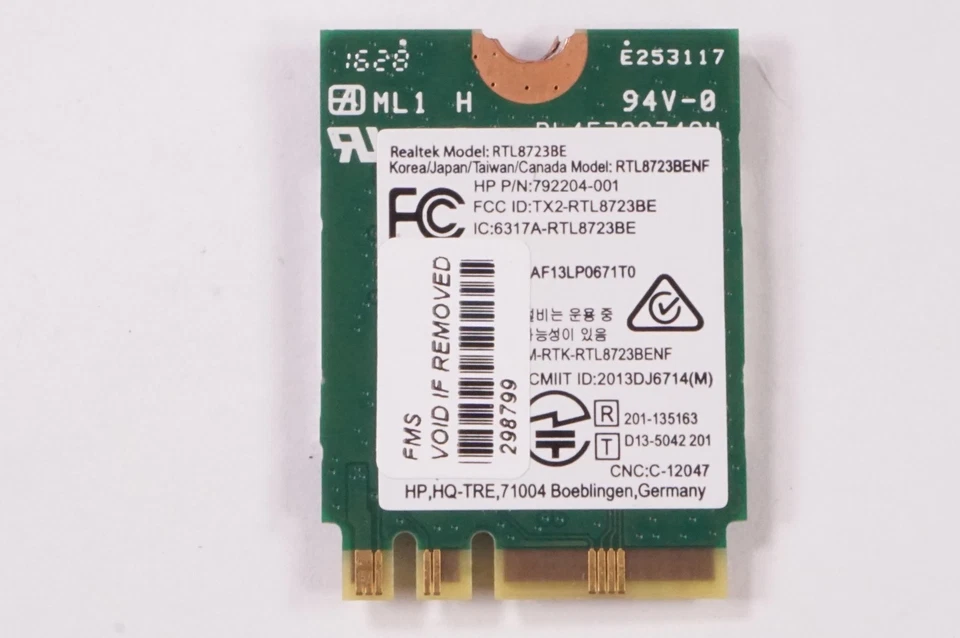 RTL8723BE Toshiba Wifi/ Bluetooth Combo Card DESKTOP LN HORIZON 2S (I5) - Image 2 of 2