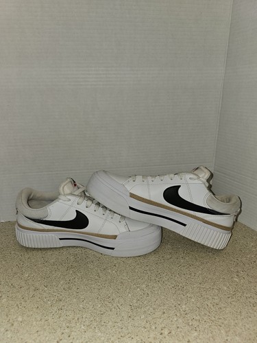 Nike Women's Court Legacy Lift Tennis Shoes Sz 8.5 White DM7590-100 Platform NIB - Picture 2 of 7