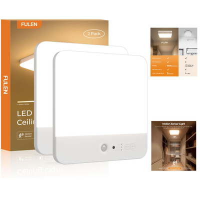 FULEN Bewegungssensor Deckenlampe LED 3 Farbtemperaturen Timer