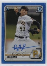 2020 Bowman Draft Chrome Picks Blue Refractor 81/150 Logan Hofmann Auto 2a9