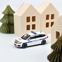 Norev - Peugeot 308 Sw 2018 Police Municipale Mit Blau-Gelben Streifen - 1/43...