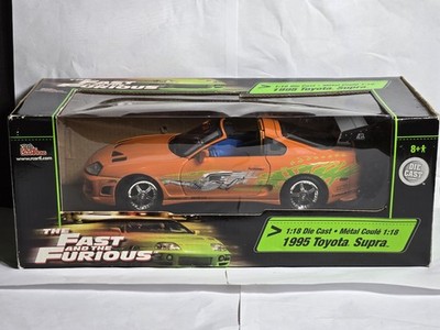 Racing Champions ERTL 1:18 Fast & Furious 1995 Toyota Supra Diecast Orange 36973