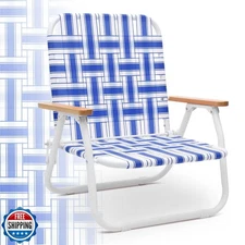 Sekey Camping Chair, Beach Chair for Adults with Highback, Folding Lawn Chair