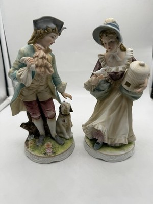 Vintage Classic Gallery Collection C-6639 Porcelain Figurines Pair Made in Japan