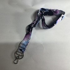 NWT VERA BRADLEY Wide Lanyard PLUM PANSIES MSRP 18