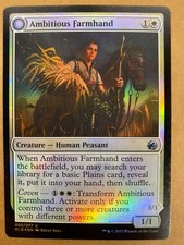 MTG 1x FOIL Ambitious Farmhand 2 Innistrad: Midnight Hunt Magic Gathering x1 NM