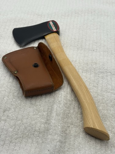 LL Bean Inc Freeport Maine Miniature Belt Axe or Camping Axe With Sheath (2)