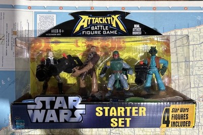 HASBRO STAR WARS ATTACKTIX BATTLE FIGURE GAME STARTER SET OF (4) NEW