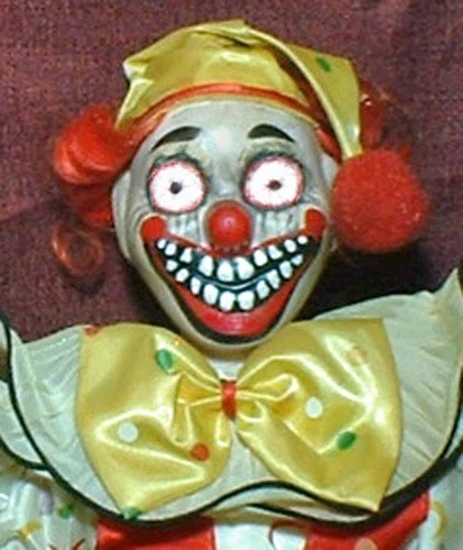 Creepy Old 16 inch Porcelain Clown Doll Halloween