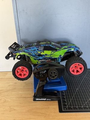 Traxxas Rustler 4x4 VXL  Brushless 4WD RC Truck Used W/ TQi Transmitter 