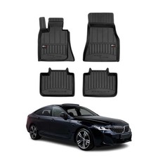 OMAC Gummi Fußmatten für BMW 6er Gran Turismo G32 2017-2025 Premium Schwarz