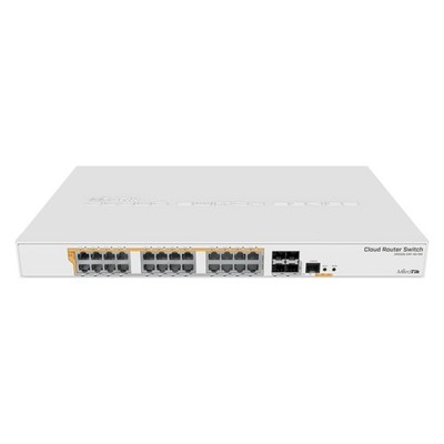 MikroTik CRS328-24P-4S+RM Gigabit PoE+ 24-Port 1U Rackmount Switch